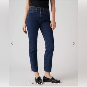 Levi’s wedgie high rise straight tapered leg jeans